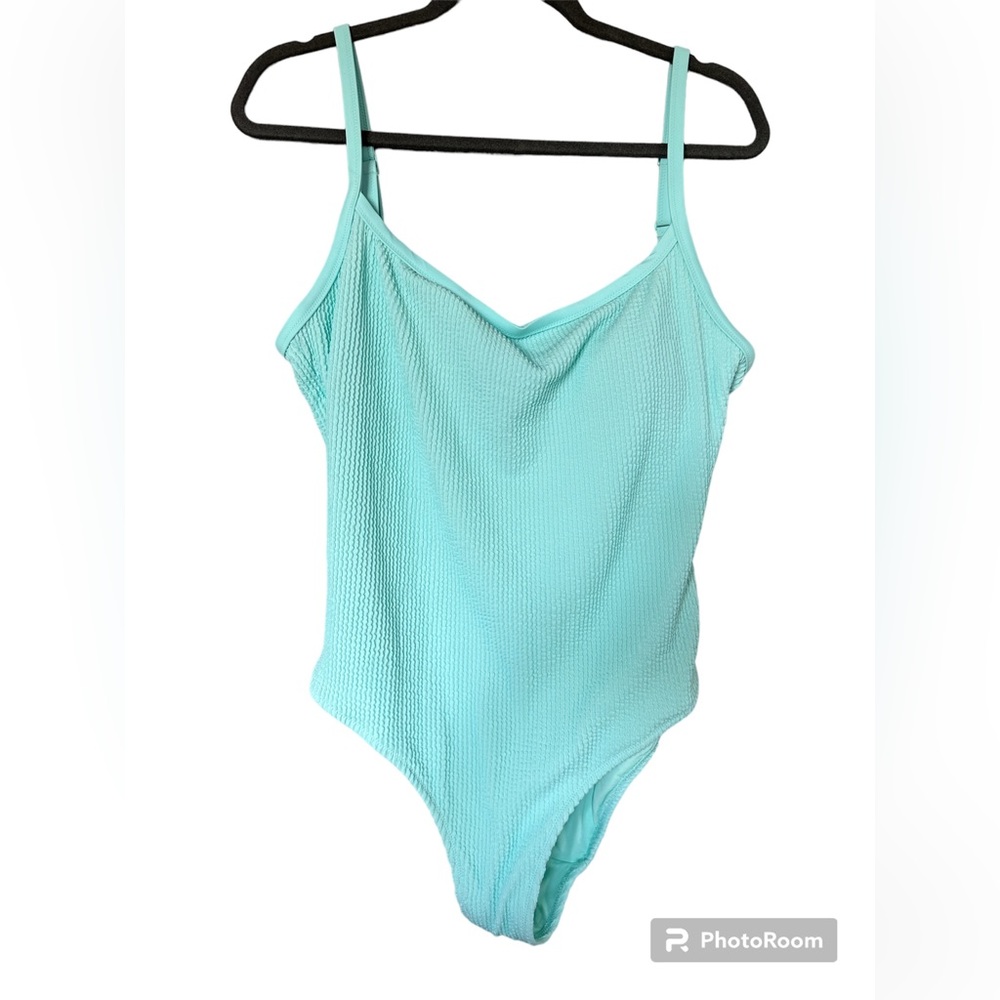 aerie Crinkle Scoop One Piece Swimsuit, Size XL